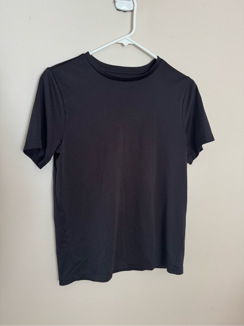 Tek Gear boys Black Crew Neck Short Sleeve Tee